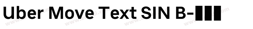 Uber Move Text SIN B字体转换